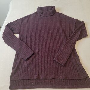 Athleta Transit Marled Knit Tunic Turtleneck Size Medium